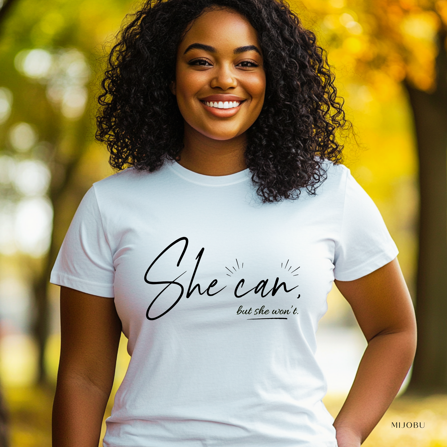 She Can, But She Won't Unisex Softstyle T-Shirt